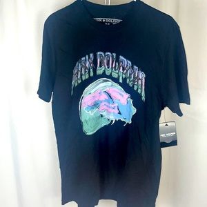 NWT Pink Dolphin Graphic Tee